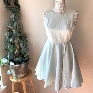Eleanor Silk Mint Dress